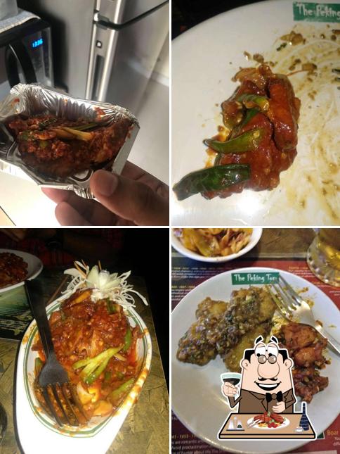 Order meat meals at Peking Tom