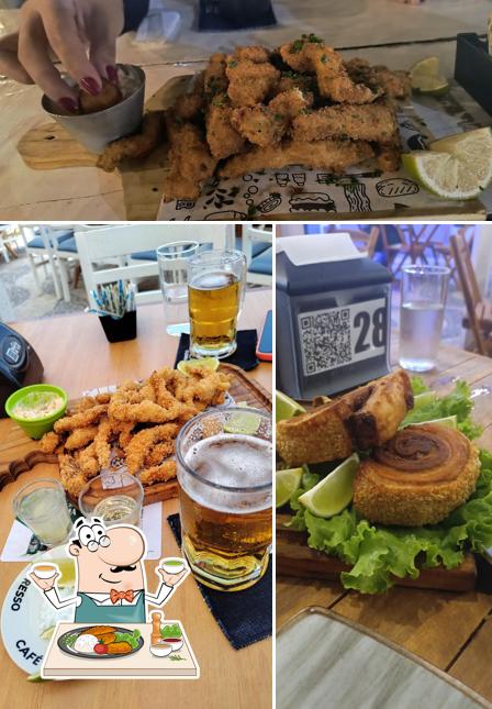 Batatas fritas em Barra Beach