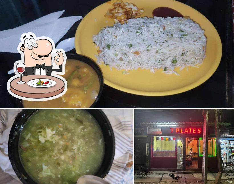 The picture of food and exterior at 7 Plates Fast Food Station