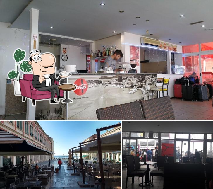 Dai un'occhiata agli interni di Fast Food Caffe Kolodvor