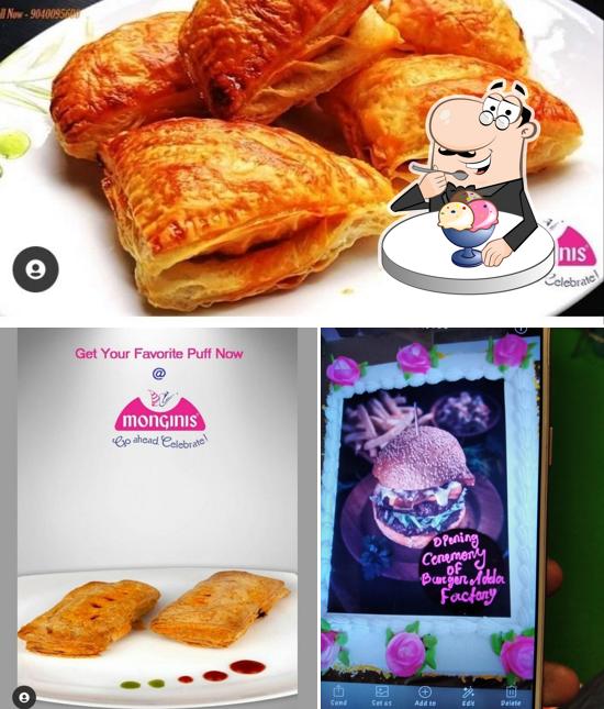 Monginis (jolly bakery) serves a variety of sweet dishes