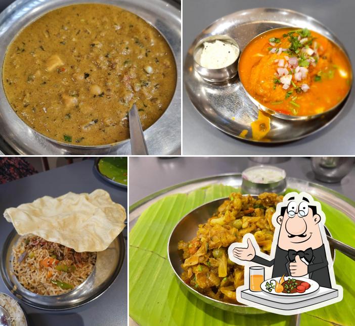 Food at Sri Mu Saravana Bhavan