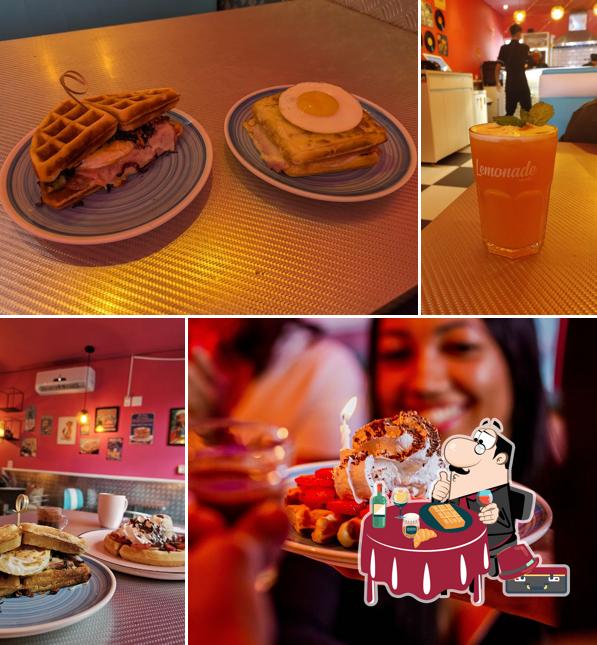 Waffles em The Koffie Diner