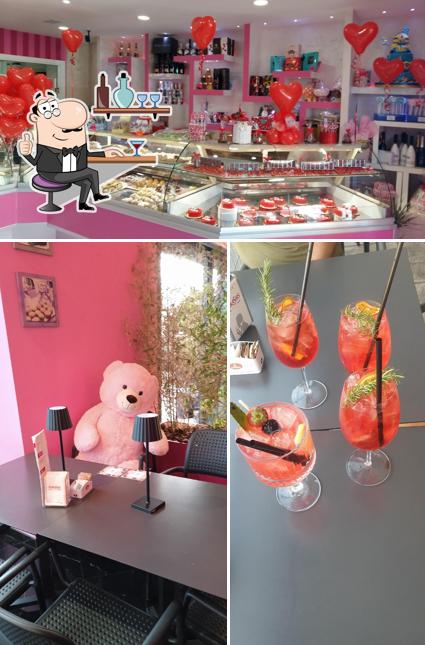 La interni e cibo del ristorante