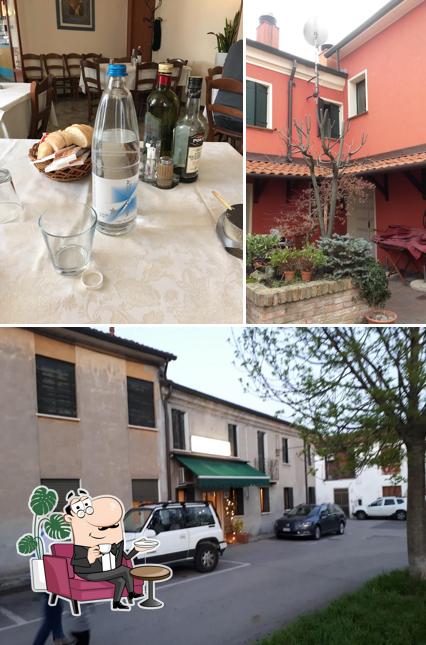 Gli interni di Trattoria Al Corno