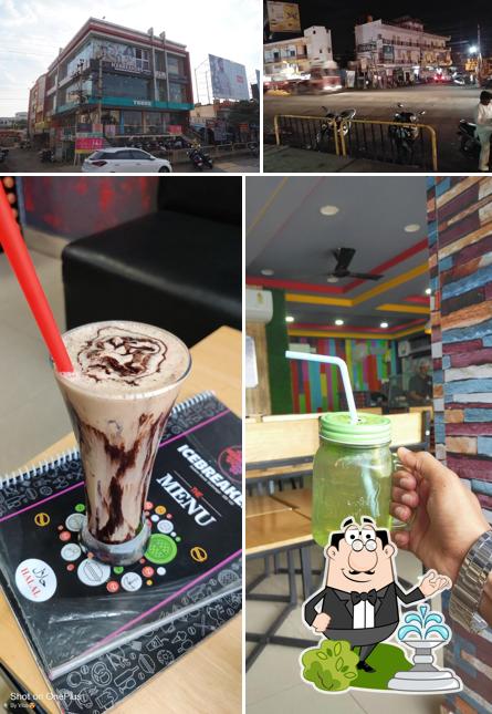 The restaurant's exterior and drink
