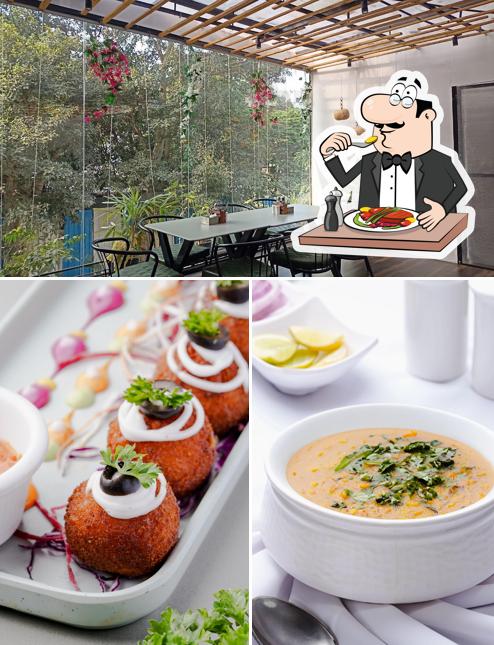 The photo of food and interior at Sattva Pure Veg Restaurant