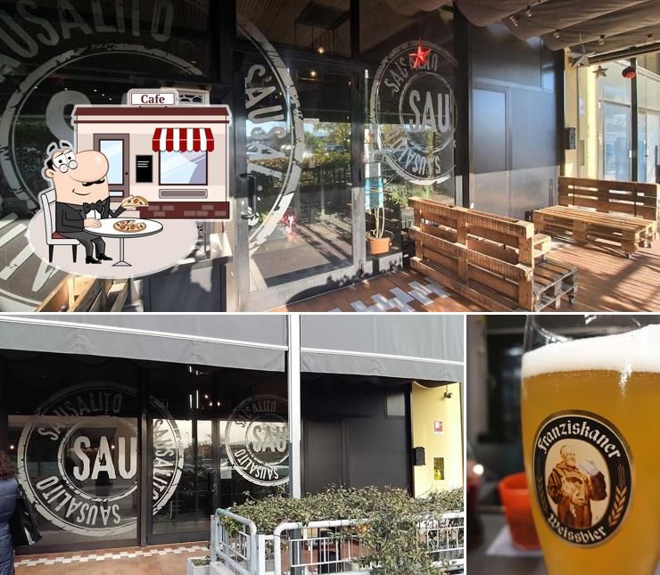 La immagine di esterno e bevanda da Sausalito Ristorante Pizzeria