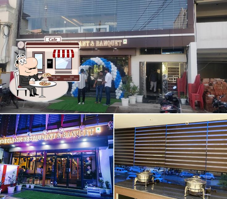 Among various things one can find exterior and beverage at The Classic Restaurant & Banquet