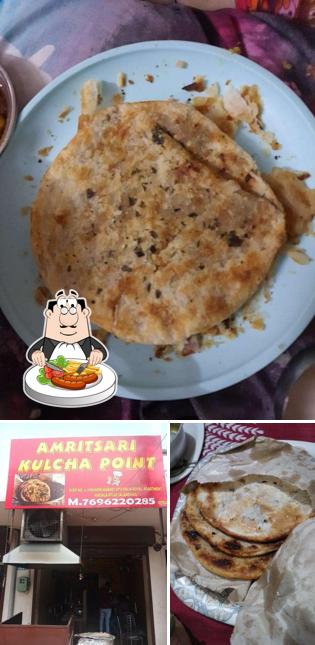 Food at Amritsari Kulcha Point