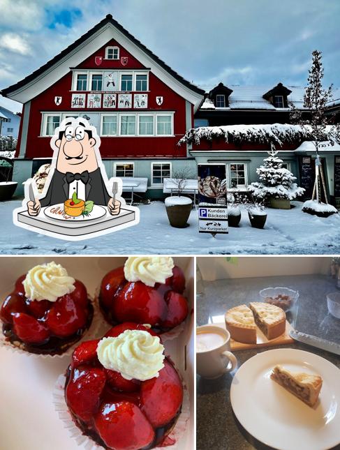 La cibo e interni del ristorante