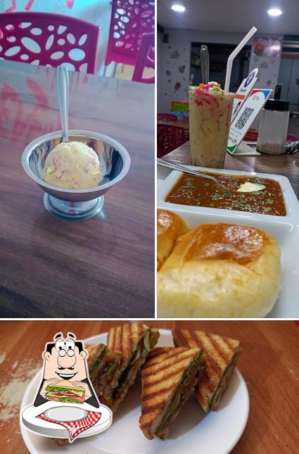 Club sandwich at Rajdhani Pavbhaji, Pure Veg Chinese and Icecream Parlour