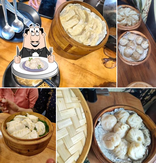 Dumplings at momo magic cafe
