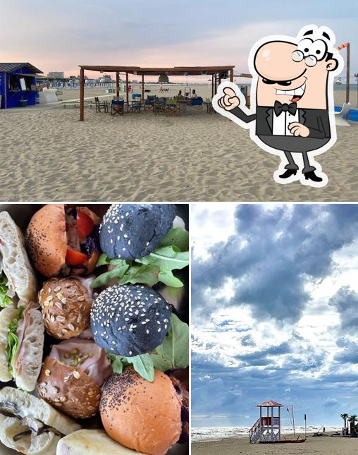 Gli interni di Chiosco Blu lido di spina