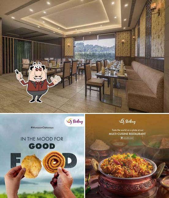 The image of food and interior at Golden leaf Signature Restaurant