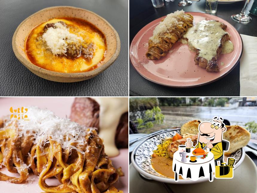 Creme brulée em Curry Pasta