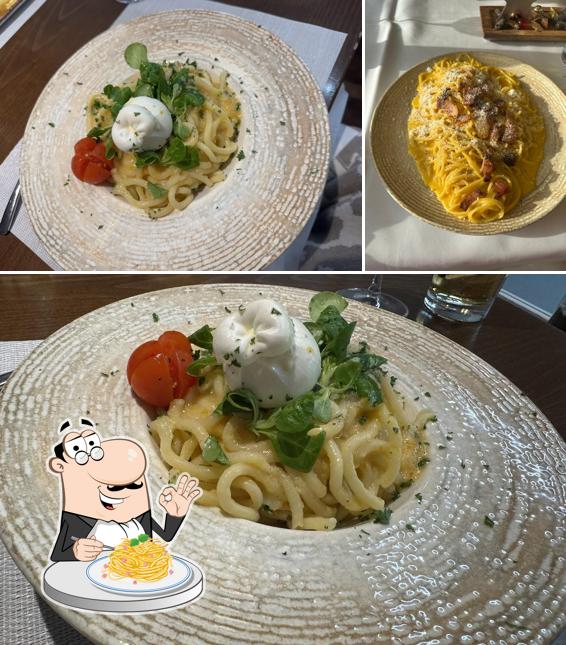 Spaghetti alla carbonara al Restaurant Grünfeld