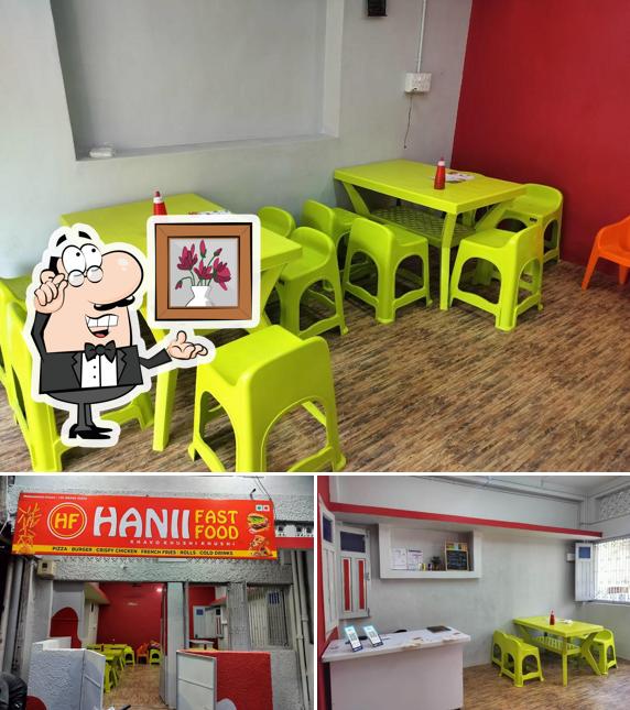 The interior of Hanii fast food