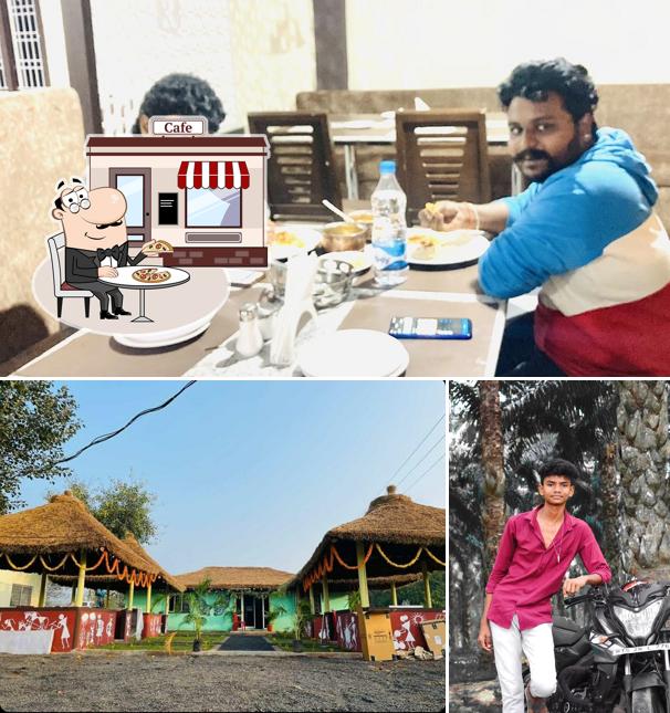 Among various things one can find exterior and dining table at Jalari Family Restaurant