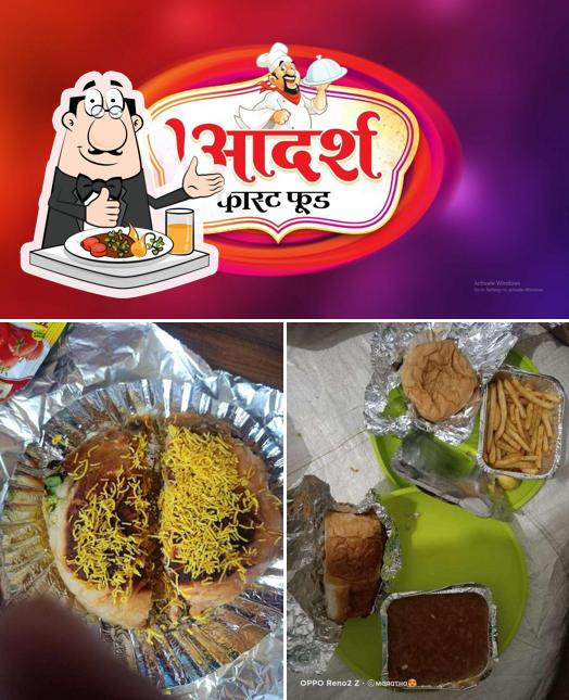 Meals at Adarsh fast-food ( FOOD DELIVERY IN TRAIN )