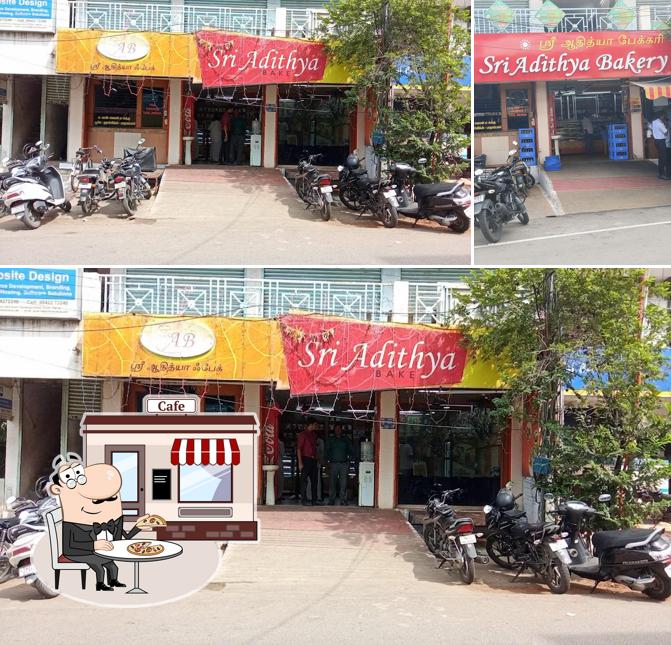 The exterior of Sri Adithya Bake