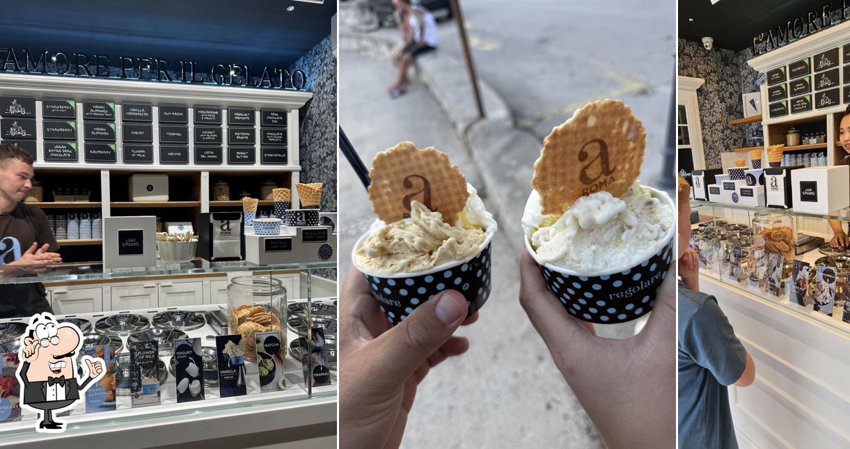 Gli interni di aROMA gelato experience Boutique Rabac