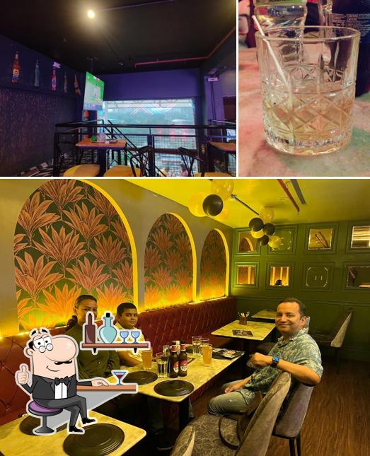 Take a look at the photo depicting interior and beverage at Bombay Velvet Lounge Bar & Cafe Ambernath