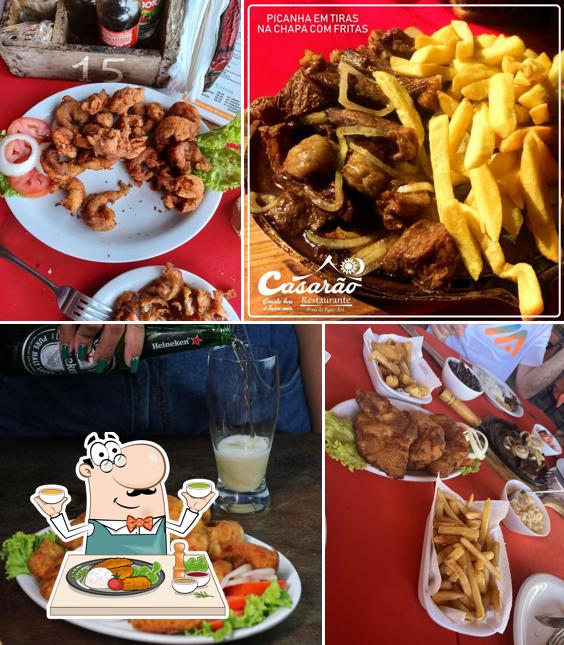 Batatas fritas em Restaurante Casarão