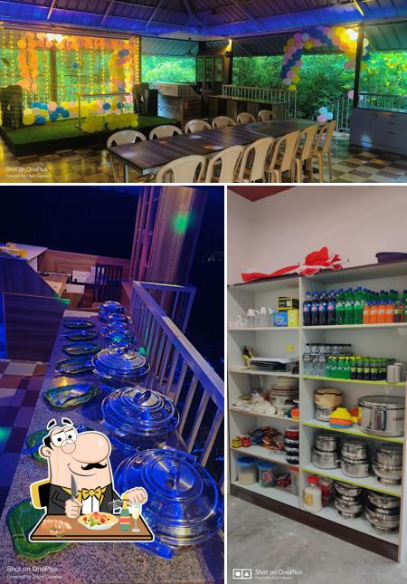 This is the image showing food and interior at Matha dream farm resort