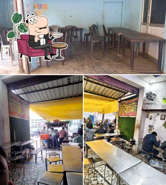 The interior of Sagar Chole Bhature