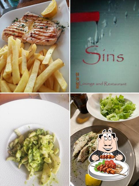 Cibo al Ristorante Sins