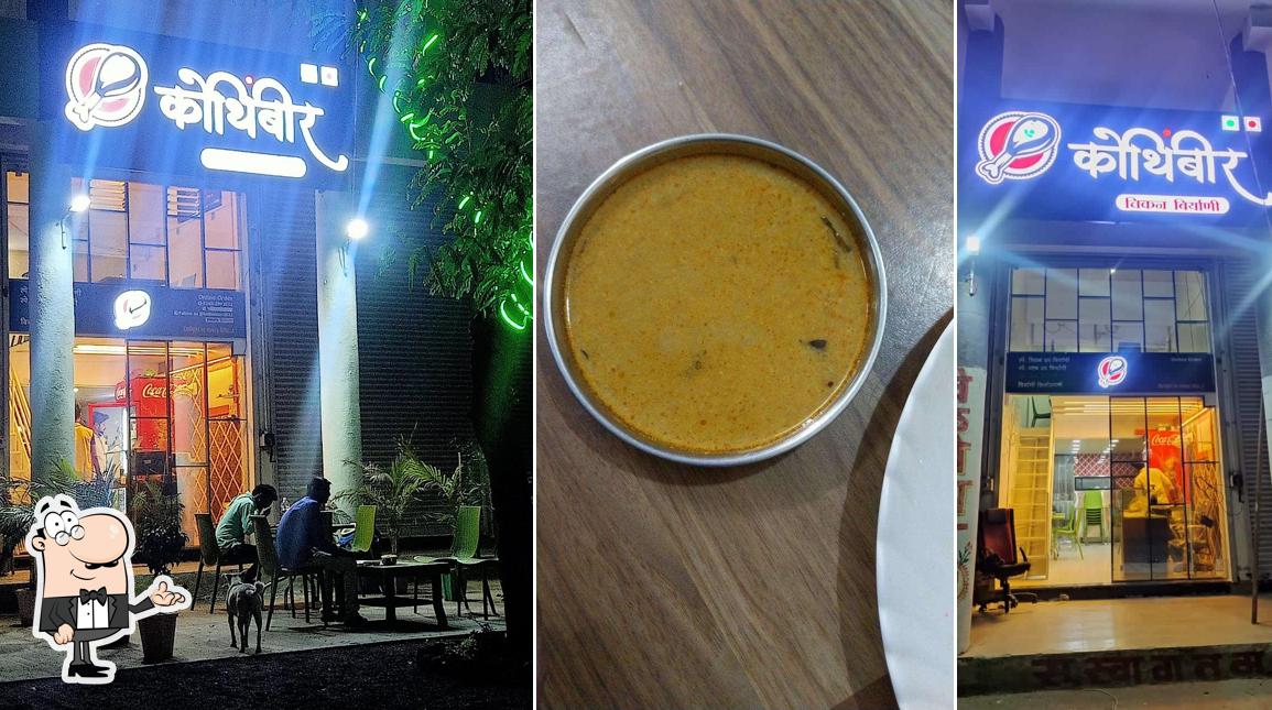 Take a seat at one of the tables at Kothimbir Biryani