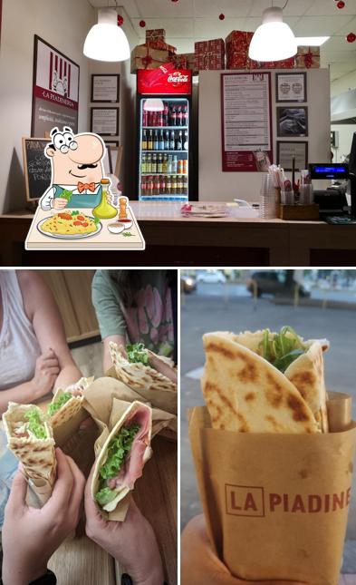 La Piadineria si caratterizza per la cibo e interni