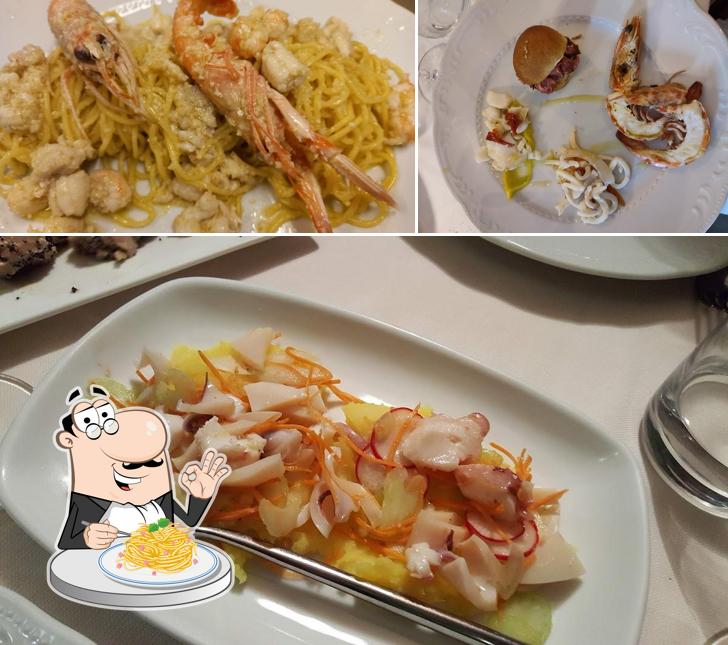 Spaghetti alla carbonara al Ristorante la Taverna del Mare