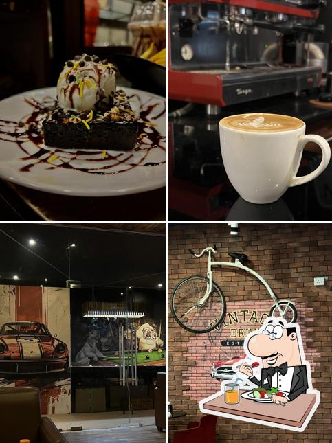 Take a look at the image depicting food and exterior at Cozy Cafe