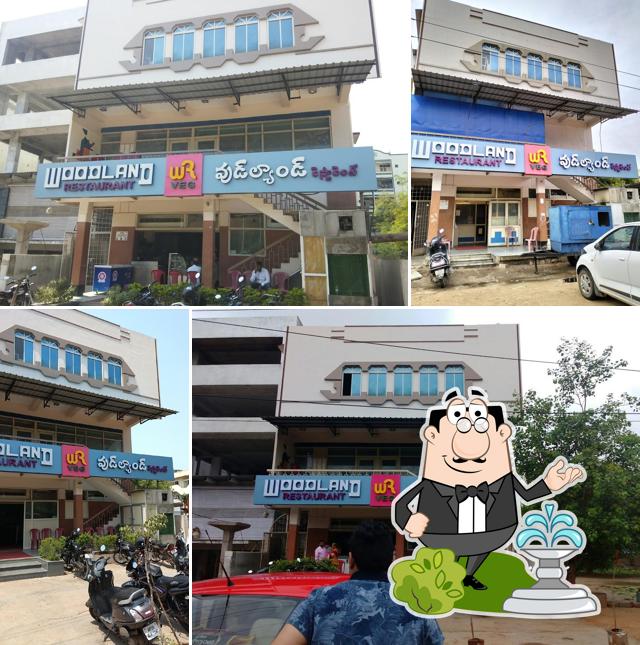 The exterior of Woodlands Restaurant