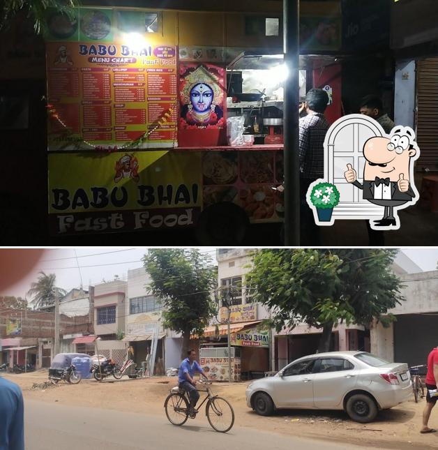 Enjoy the view at the outside area of Babu Bhai Fast Food