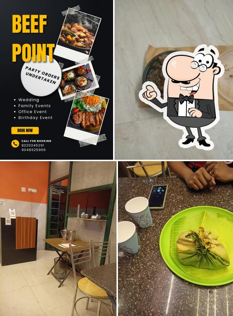 The photo of interior and food at Beef Point