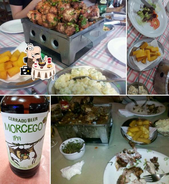 Comida em Galeteria Serrana