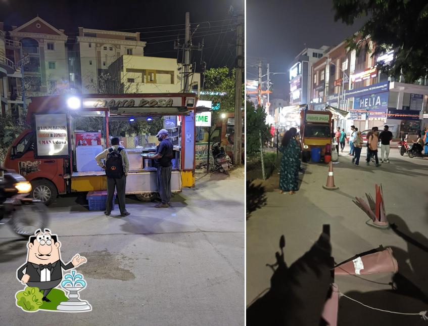 Enjoy the view outside Mana Dosa