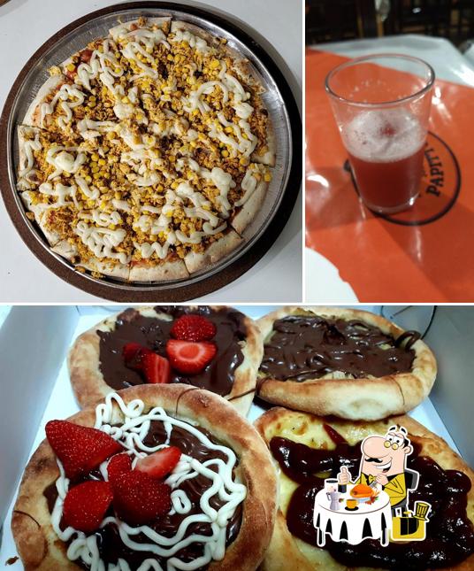 Platos en Pizzaria Papitto's Cosmópolis