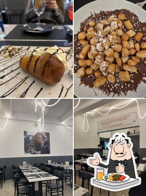 La cibo e interni del ristorante