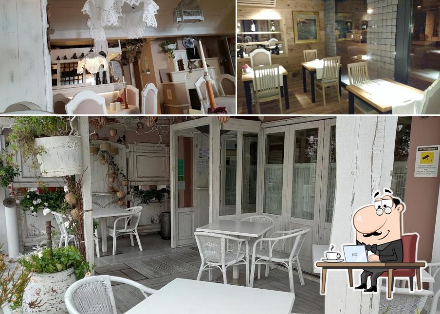 Gli interni di La Posata Bianca