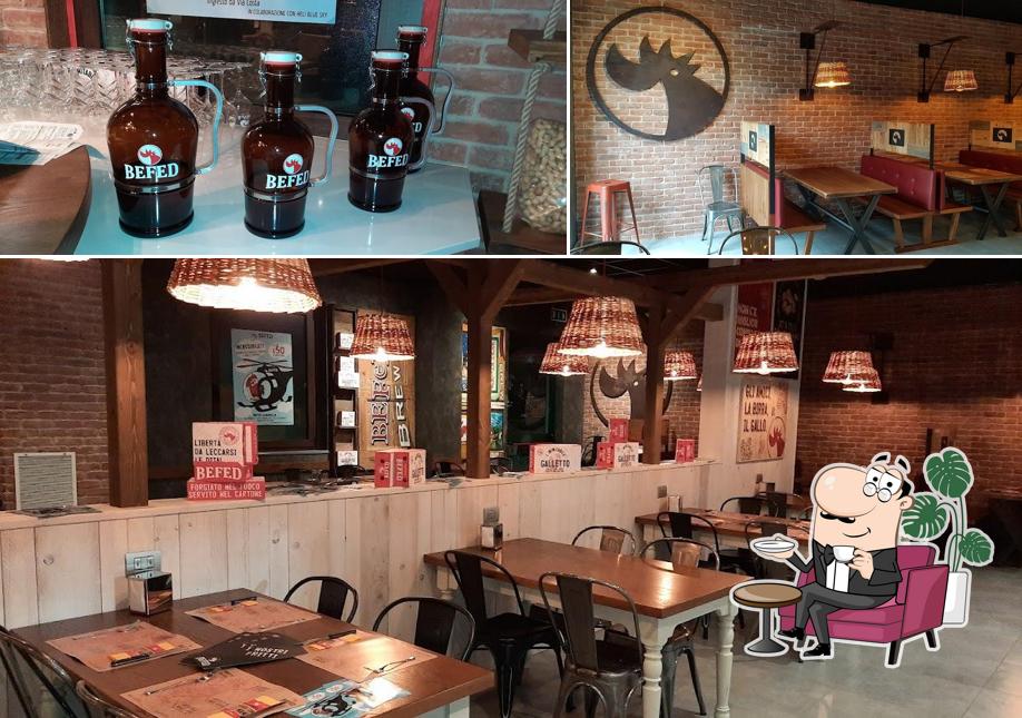 La interni e birra del ristorante