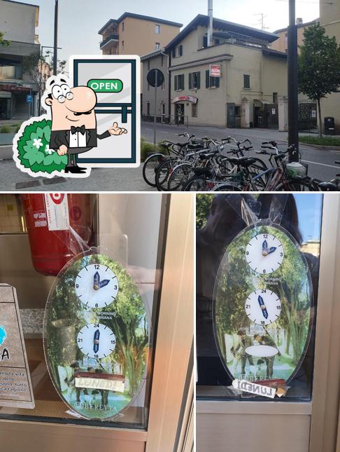 La esterno e interni del ristorante