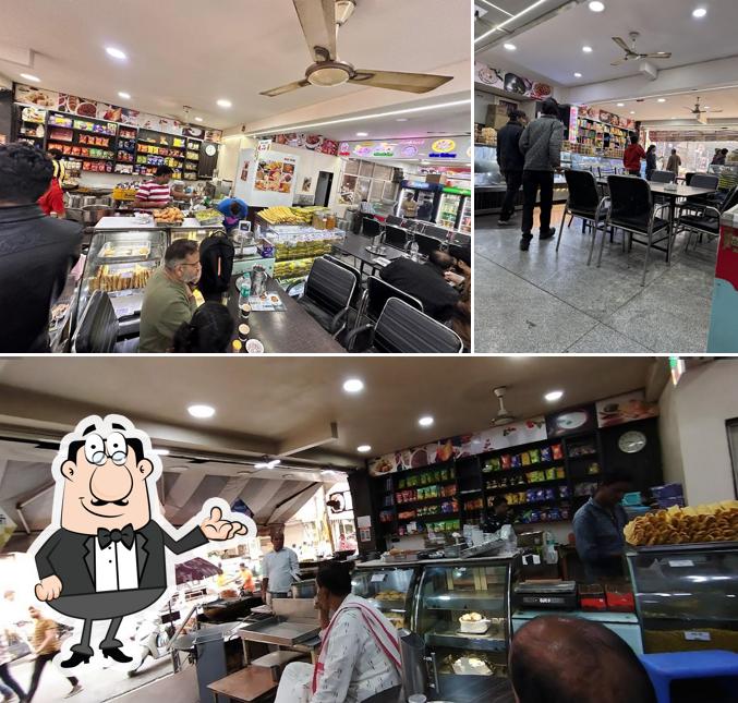 The interior of Satyug Restaurant Sweet and Dairy