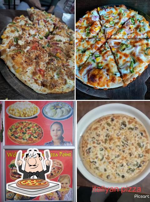 At new pizza point, you can get pizza