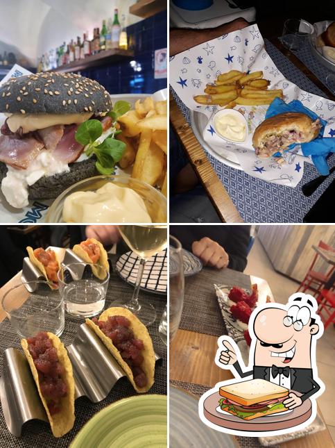 Toast al formaggio al Molo16 Fishbar