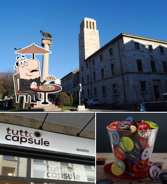La immagine della esterno e cibo di Tuttocapsule Aosta