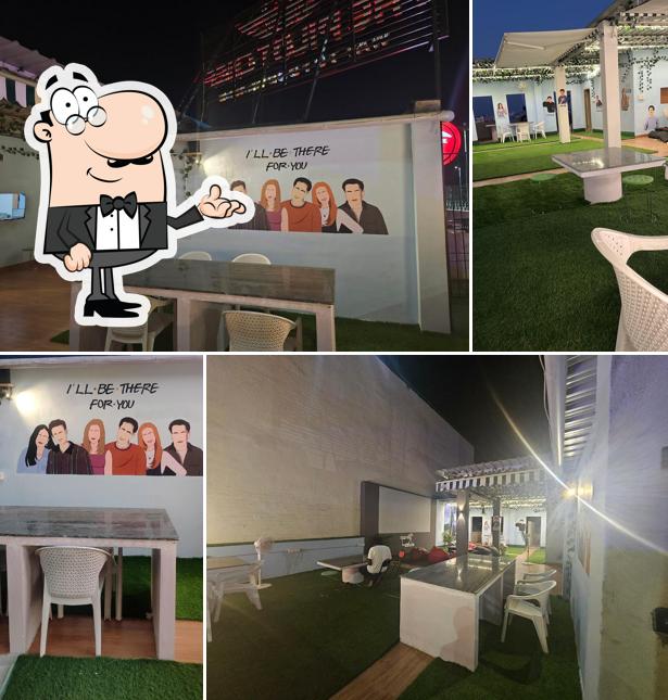 The interior of The Pilot Chef - Rooftop Restaurant, Tirupati